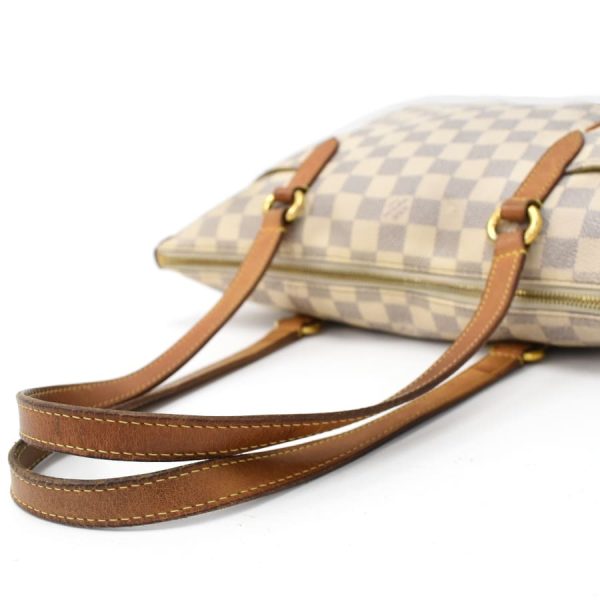 7 Louis Vuitton Totally PM Tote Shoulder Bag Damier Azur Ivory