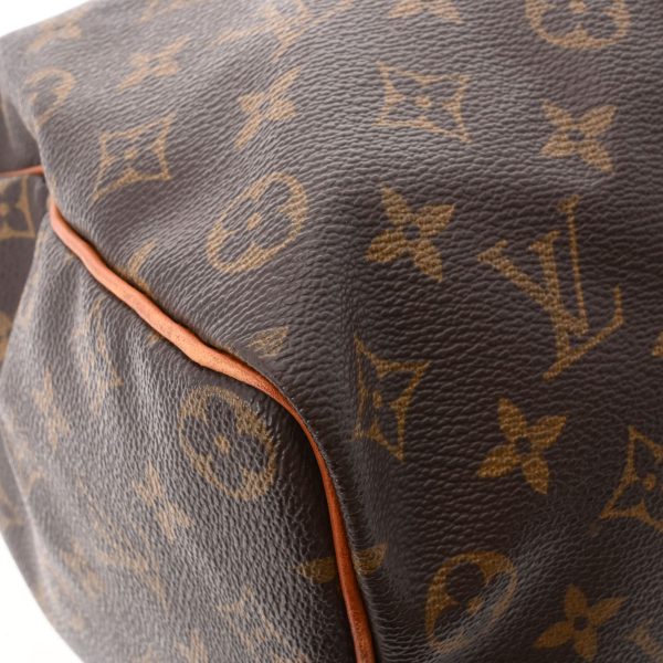 7 Louis Vuitton Monogram Speedy 35 Monogram Canvas Handbag Brown