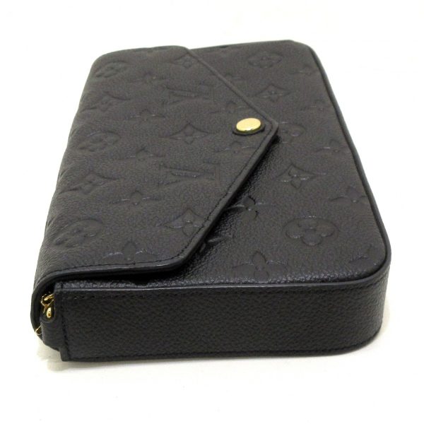 7 Louis Vuitton Pochette Felicie Wallet Noir Monogram Empreinte Leather