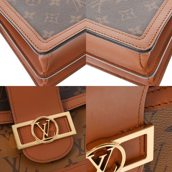 7 Louis Vuitton Monogram Reverse Dauphine MM Brown