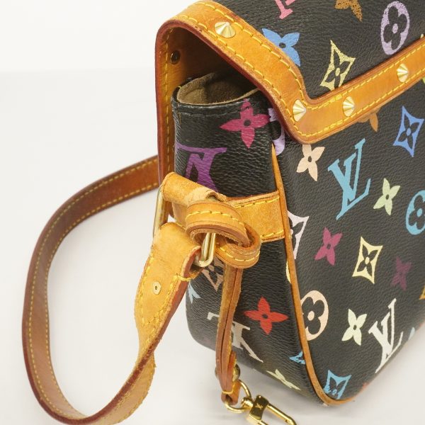 7 Louis Vuitton Shoulder Bag Monogram Multicolor Sologne Noir