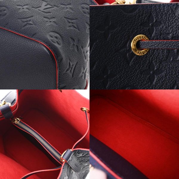 7 Louis Vuitton Monogram Emplant Neonoe Marine Rouge Implant 2way Bag