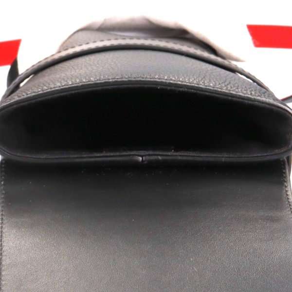 7 Christian Louboutin Shoulder Bag Leather Black