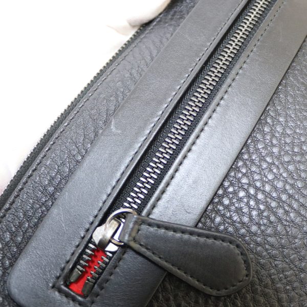 7 Christian Louboutin Clutch Bag Leather Black