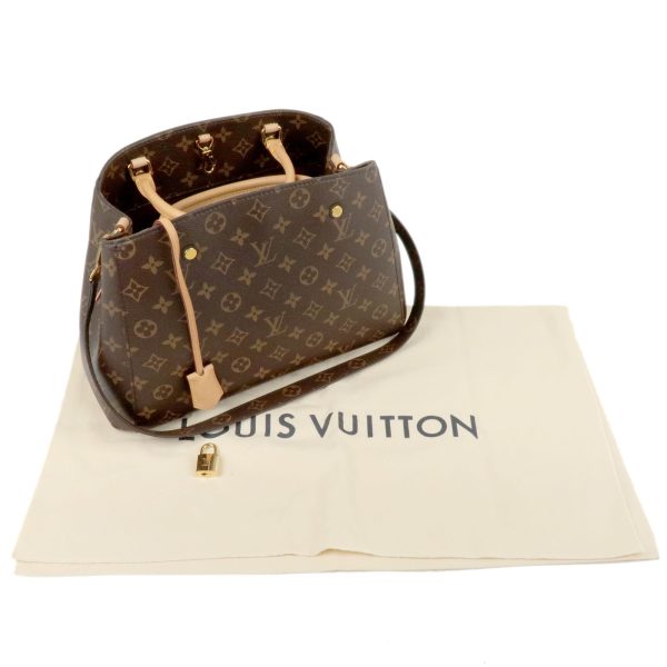 8 Louis Vuitton Monogram Montaigne MM 2WAY Bag Handbag Shoulder Bag