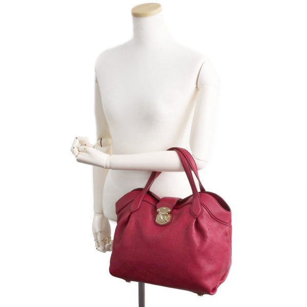 8 Louis Vuitton Mahina Leather Cirrus PM Shoulder Bag Red