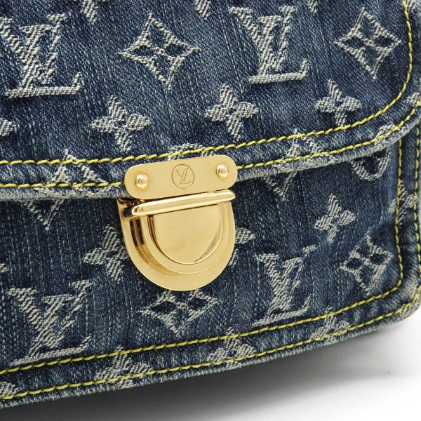 8 Louis Vuitton Monogram Denim Bum Bag Waist Bag Body Bag Shoulder Bag Blue