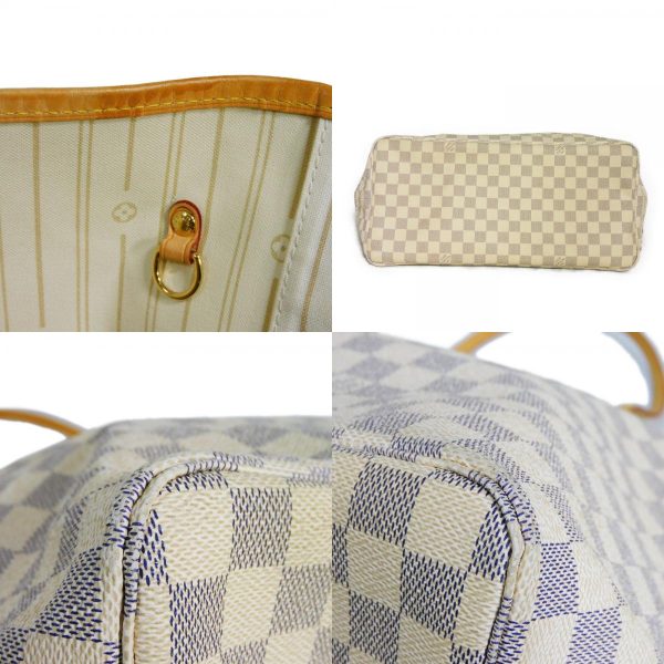 8 Louis Vuitton Neverfull GM Shoulder Bag Damier Azur