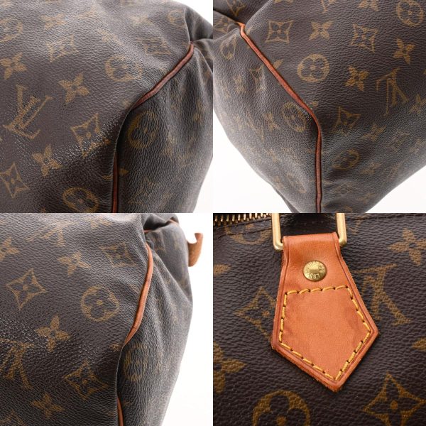 8 Louis Vuitton Monogram Speedy 35 Monogram Canvas Handbag Brown