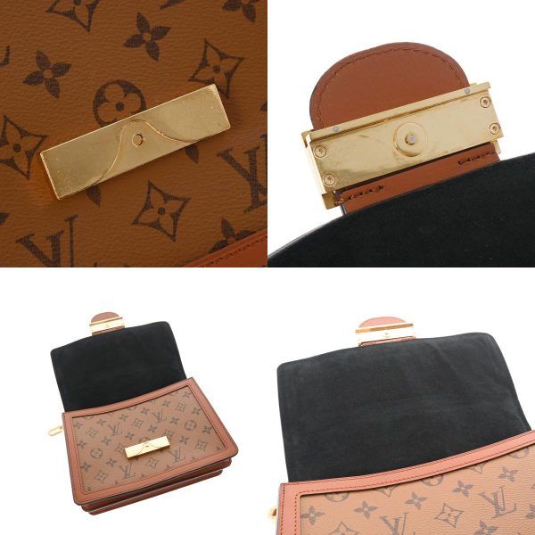 8 Louis Vuitton Monogram Reverse Dauphine MM Brown