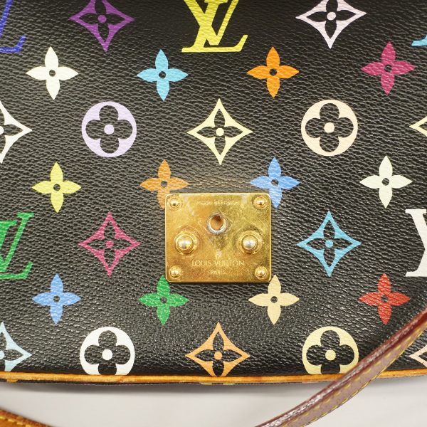 8 Louis Vuitton Shoulder Bag Monogram Multicolor Sologne Noir