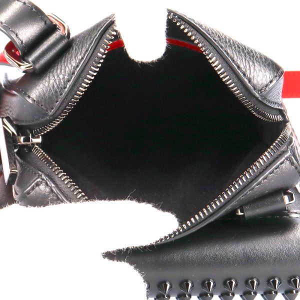 8 Christian Louboutin Shoulder Bag Leather Black