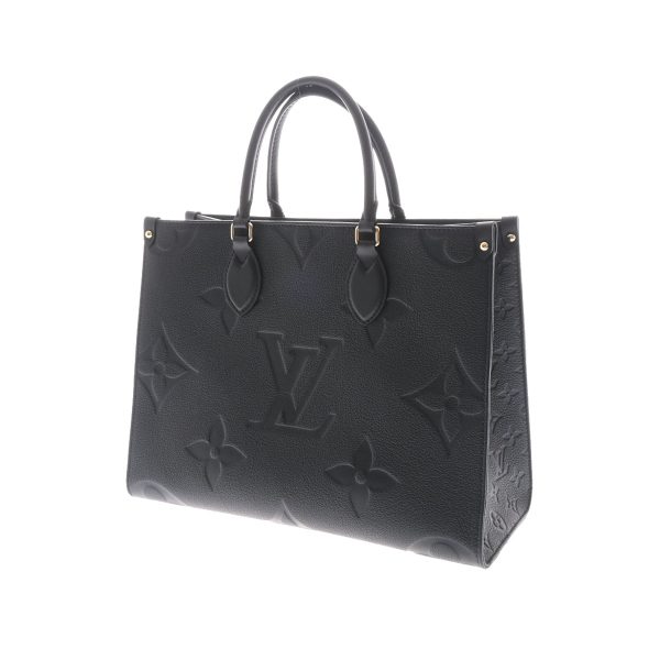 800000109774000 2 Louis Vuitton Monogram Emplant On The Go MM Noir Tote Bag