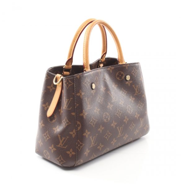 843905 1 Louis Vuitton Montaigne BB Monogram Handbag PVC Leather Brown