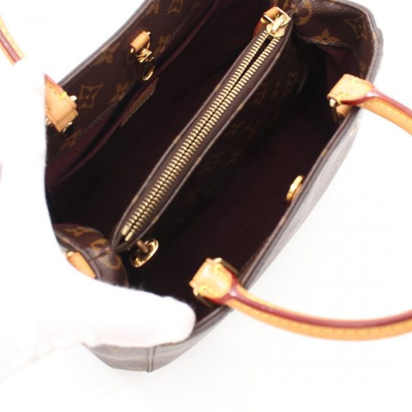 843905 2 Louis Vuitton Montaigne BB Monogram Handbag PVC Leather Brown