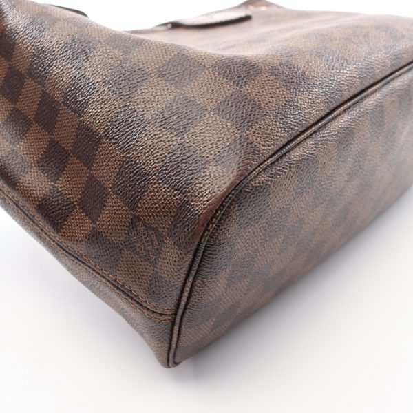 844348 4 Louis Vuitton Neverfull PM Damier Ebene Handbag PVC Leather Brown