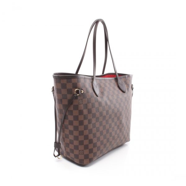 844462 1 Louis Vuitton Neverfull MM Damier Ebene Tote Bag Leather