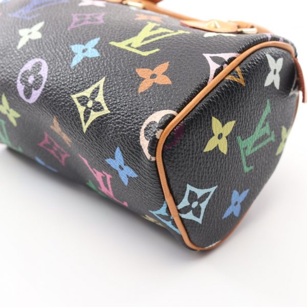 845253 5 Louis Vuitton Mini Speedy Monogram Multicolor Noir Handbag