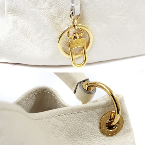 9 Louis Vuitton Artsy MM Shoulder Bag Neige White Monogram