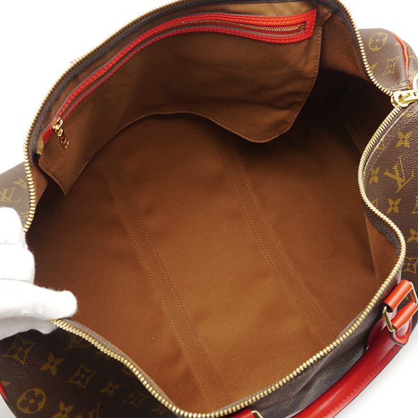 9 Louis Vuitton Keepall Bandouliere 50 Monogram Red