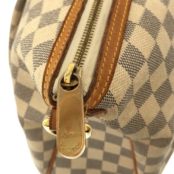 9 Louis Vuitton Siracusa GM Handbag Azur Damier Azur Canvas