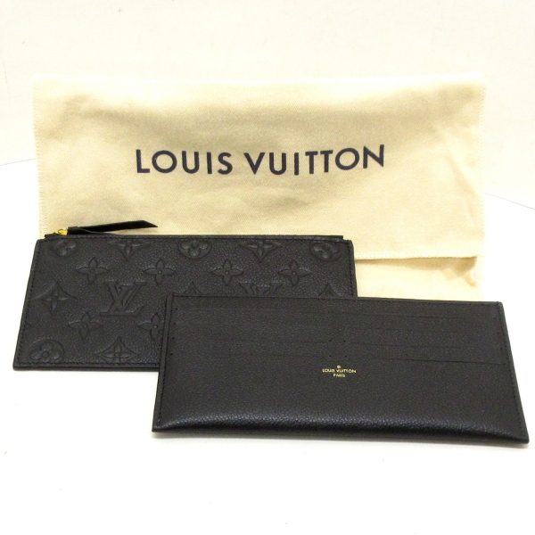 9 Louis Vuitton Pochette Felicie Wallet Noir Monogram Empreinte Leather