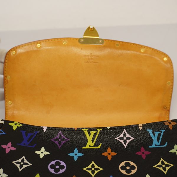 9 Louis Vuitton Shoulder Bag Monogram Multicolor Sologne Noir