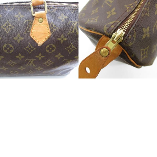 9 Louis Vuitton Speedy 35 Handbag PVC Coated Canvas Monogram