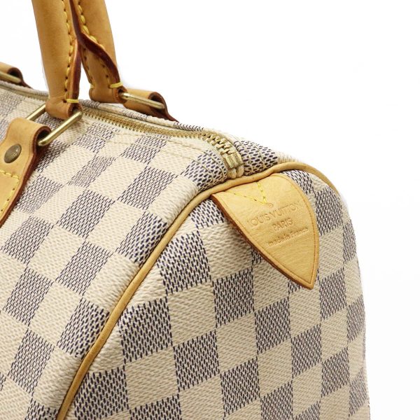 9 Louis Vuitton Damier Azur Speedy 30 Handbag Mini Boston Bag