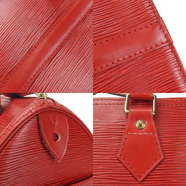 b a19301 12 Louis Vuitton Handbag Speedy 25 Castilian Red Epi Leather