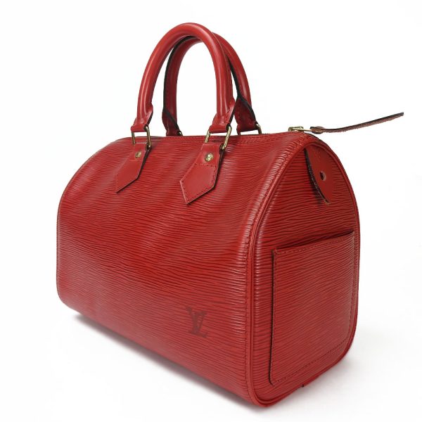 b a19301 2 Louis Vuitton Handbag Speedy 25 Castilian Red Epi Leather