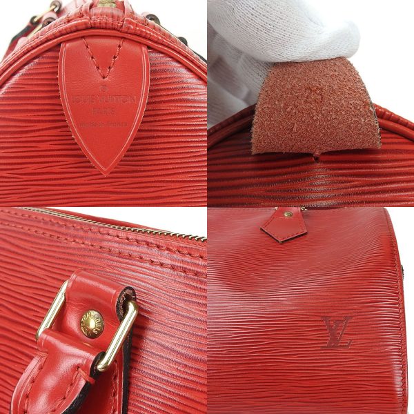 b a19301 9 Louis Vuitton Handbag Speedy 25 Castilian Red Epi Leather