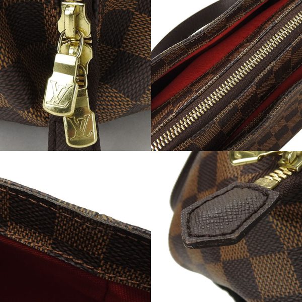 b a20012 7 Louis Vuitton Hand Bag Belem PM Damier Ebene Gold Metal