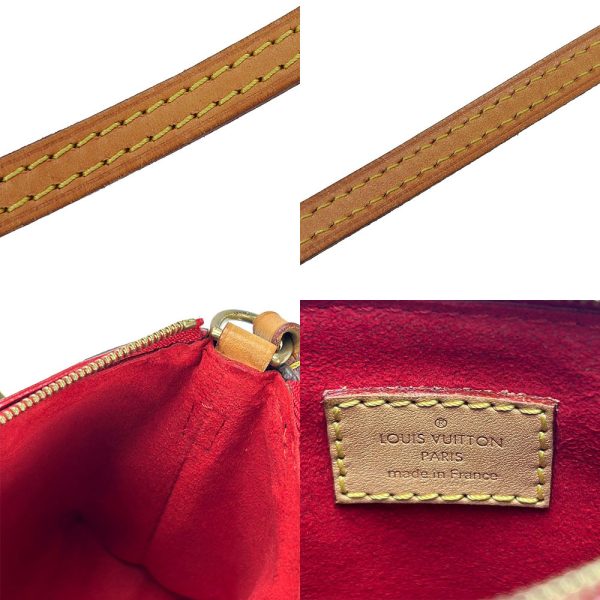 b a21023 7 Louis Vuitton Shoulder Bag Nano Pallas Monogram Cerise Red Leather