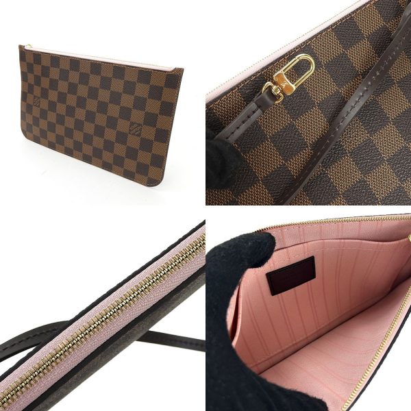 b a22437 8 Louis Vuitton Tote Bag Neverfull MM Damier Ebene Rose Ballerine