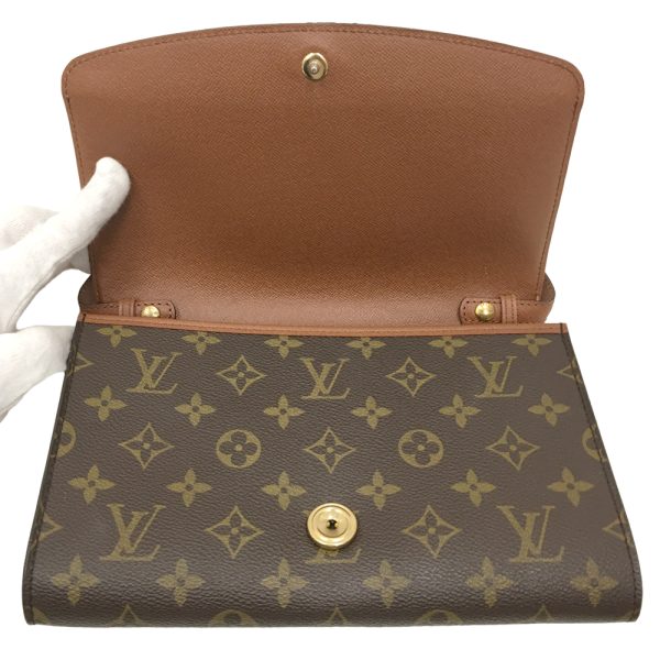 i 23 258 11 Louis Vuitton Bordeaux 2Way Shoulder Clutch Bag Monogram