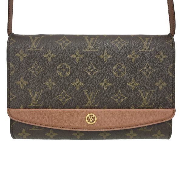 i 23 258 2 Louis Vuitton Bordeaux 2Way Shoulder Clutch Bag Monogram