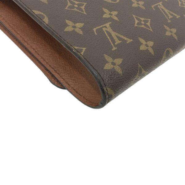 i 23 258 9 Louis Vuitton Bordeaux 2Way Shoulder Clutch Bag Monogram