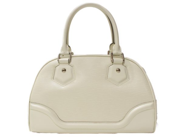 imgrc0092479399 Louis Vuitton Montaigne PM Epi Leather Handbag White