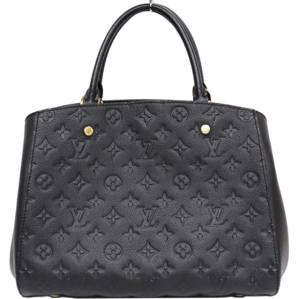 lv 8073 2023218 3 Louis Vuitton Montaigne MM Emplant Black 2way Shoulder Bag