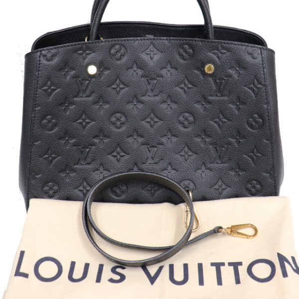 lv 8073 2023218 9 Louis Vuitton Montaigne MM Emplant Black 2way Shoulder Bag