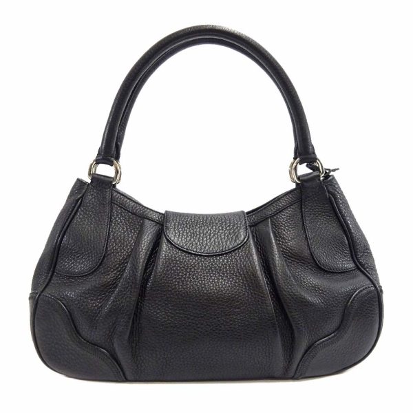 vv 10809 2 2 Prada Shoulder Bag Black Leather