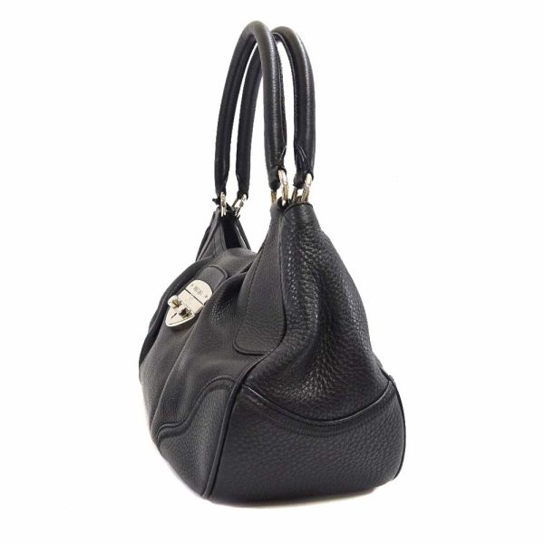 vv 10809 2 3 Prada Shoulder Bag Black Leather