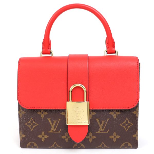 0001273 2 Louis Vuitton Locky BB Monogram Coquelicot Shoulder Bag Leather Red