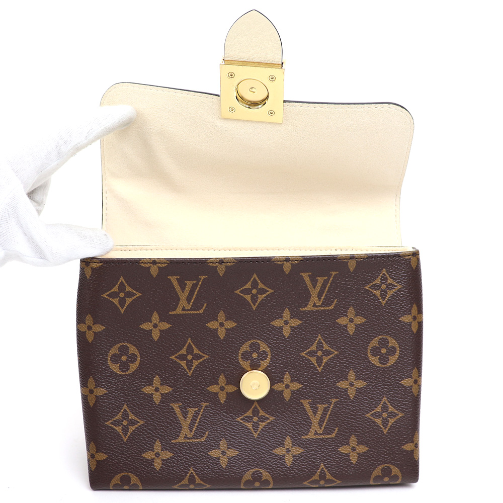 Louis Vuitton Locky BB Monogram Creme Shoulder Bag Leather - Image 11