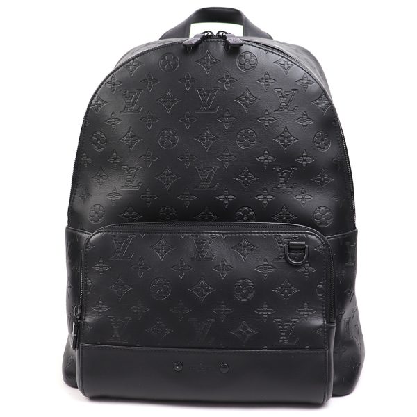 0001325 2 Louis Vuitton Racer Backpack Monogram Shadow Rucksack Daybag Black