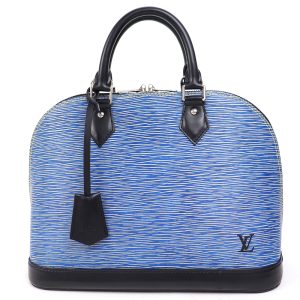 0003467 2 Louis Vuitton Sablon Handbag Epi Black