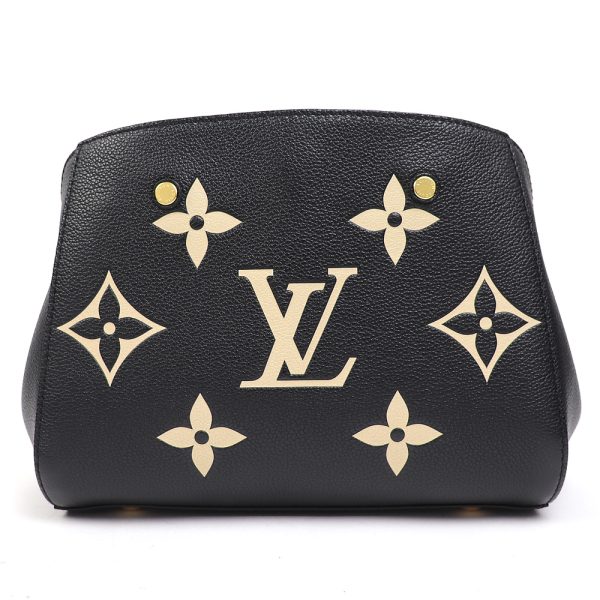 0009323 2 Louis Vuitton Montaigne BB Bicolor Giant Monogram Implant Leather Shoulder Bag