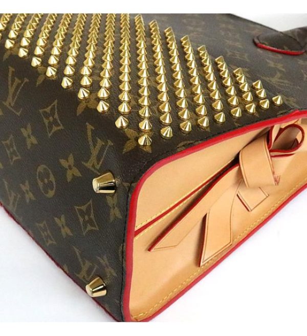 011868 03 Louis Vuitton Louboutin Collaboration Iconoclast Handbag Monogram Studs Harako