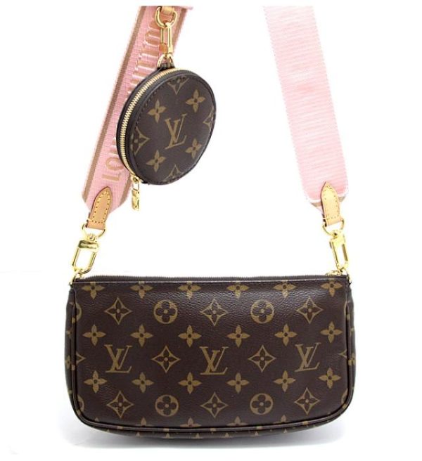 012192 01 Louis Vuitton Multi Pochette Accessoires Monogram Brown Shoulder Bag